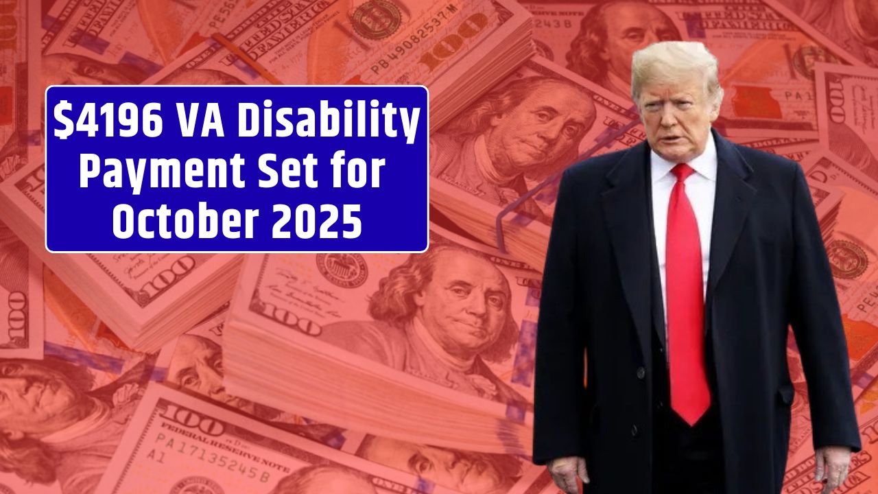 $4196 VA Disability Payment Set for October 2025