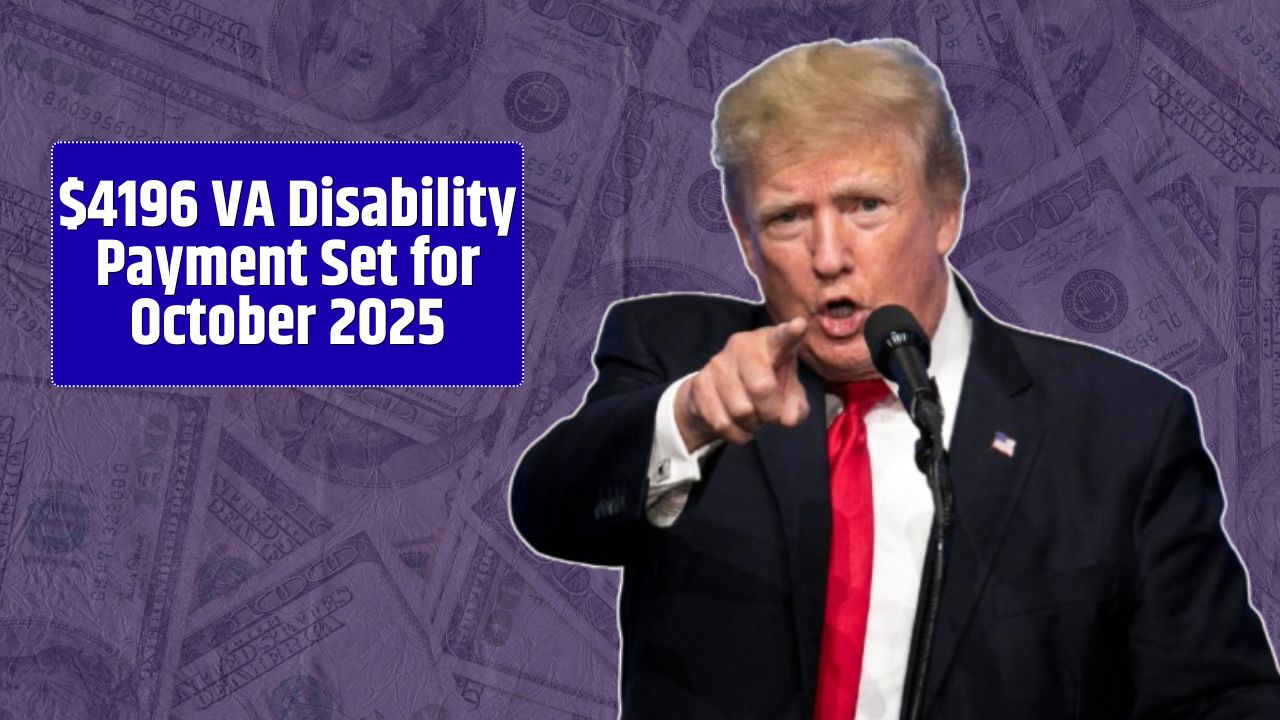 $4196 VA Disability Payment Set for October 2025