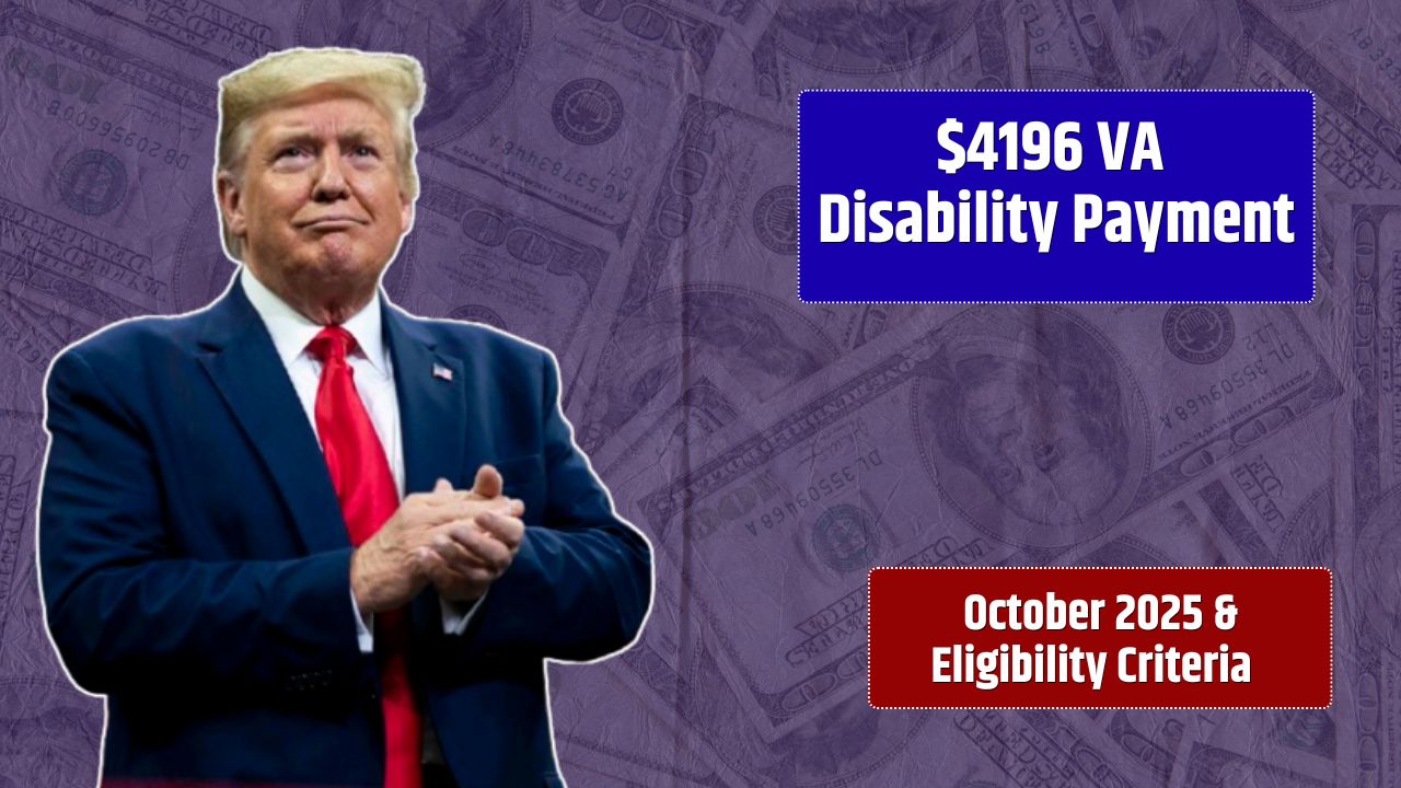 $4196 VA Disability Payment