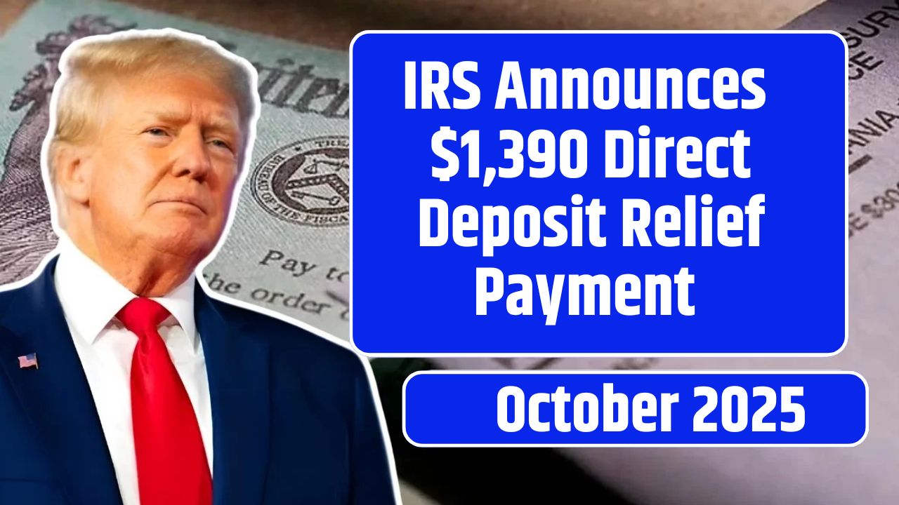 IRS Announces $1,390 Direct Deposit Relief Payment